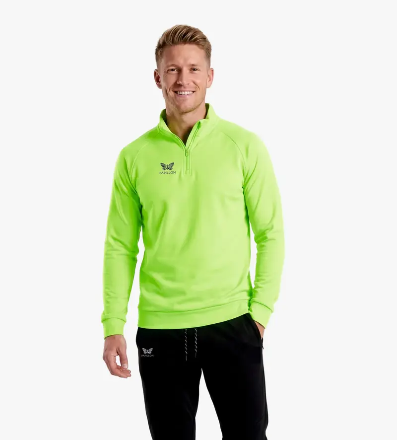PAPILLON HALFZIP HERREN, NEON-GRÜN