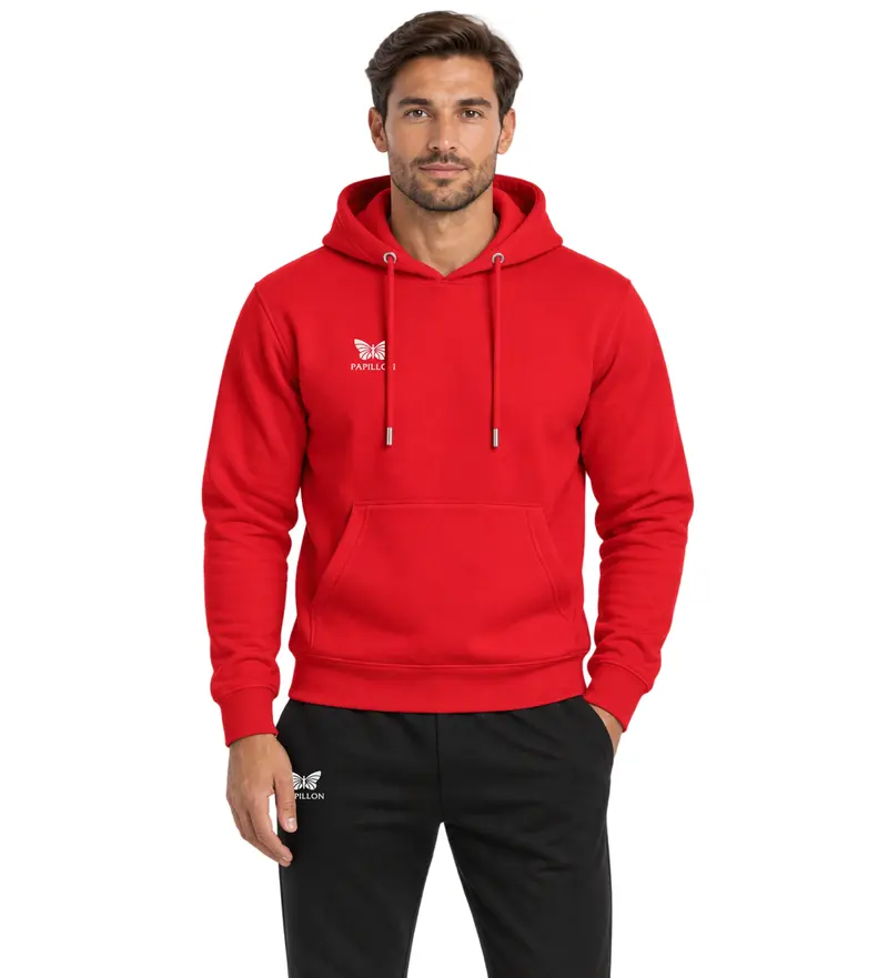 PAPILLON HOODIE HERREN, ROT