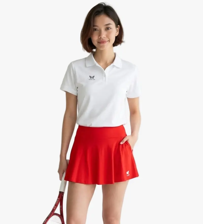 PAPILLON POLO DAMEN, WEIß