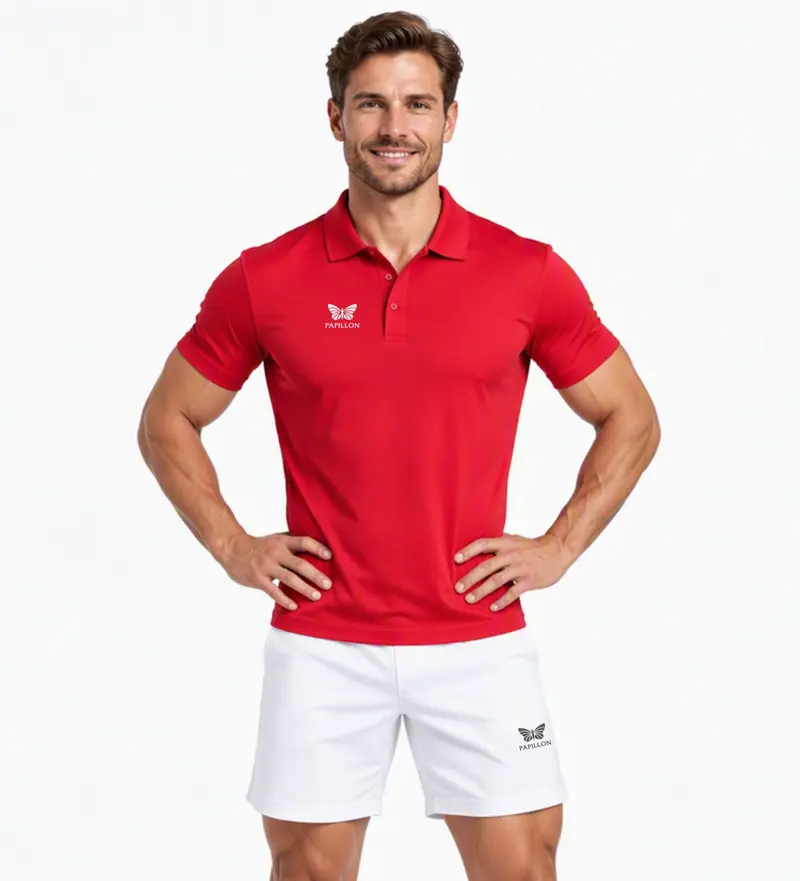 PAPILLON POLO HERREN, ROT