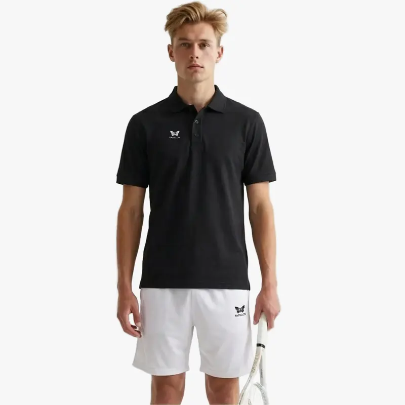 PAPILLON POLO HERREN, SCHWARZ