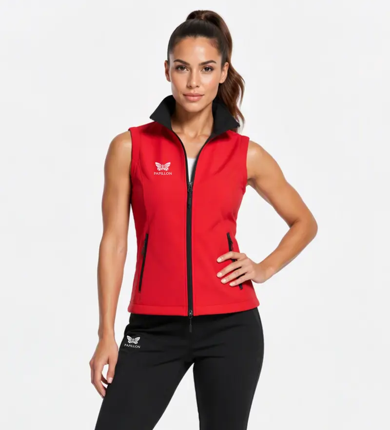 PAPILLON SOFTSHELL WESTE DAMEN 2.0, ROT