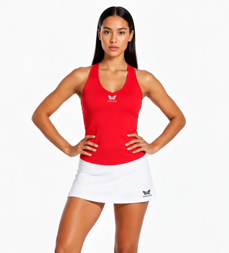 PAPILLON TANKTOP V-AUSSCHNITT DAMEN, ROT