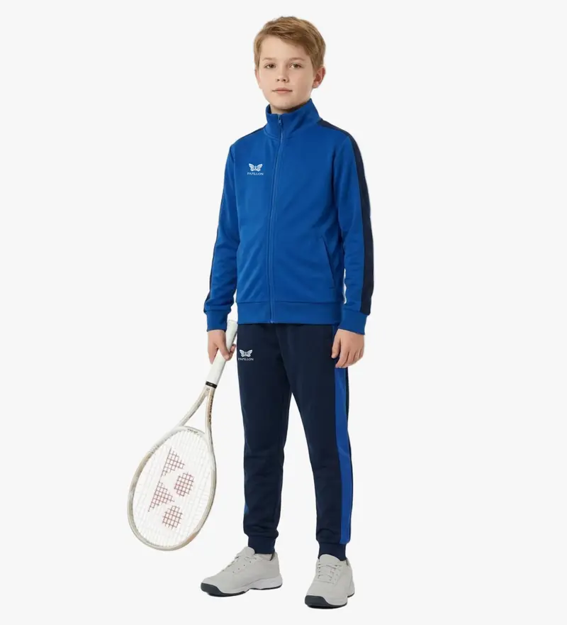 PAPILLON  TRAININGSANZUG KNABEN, BLAU-SCHWARZ