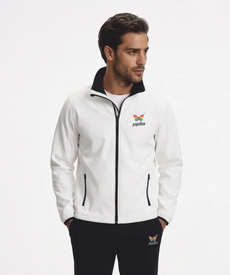 PAPILLON VINTAGE SOFTSHELL JACKE HERREN, WEIß