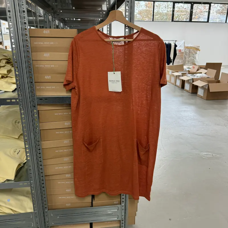 People Tree Kleid - Orange / UK14/40