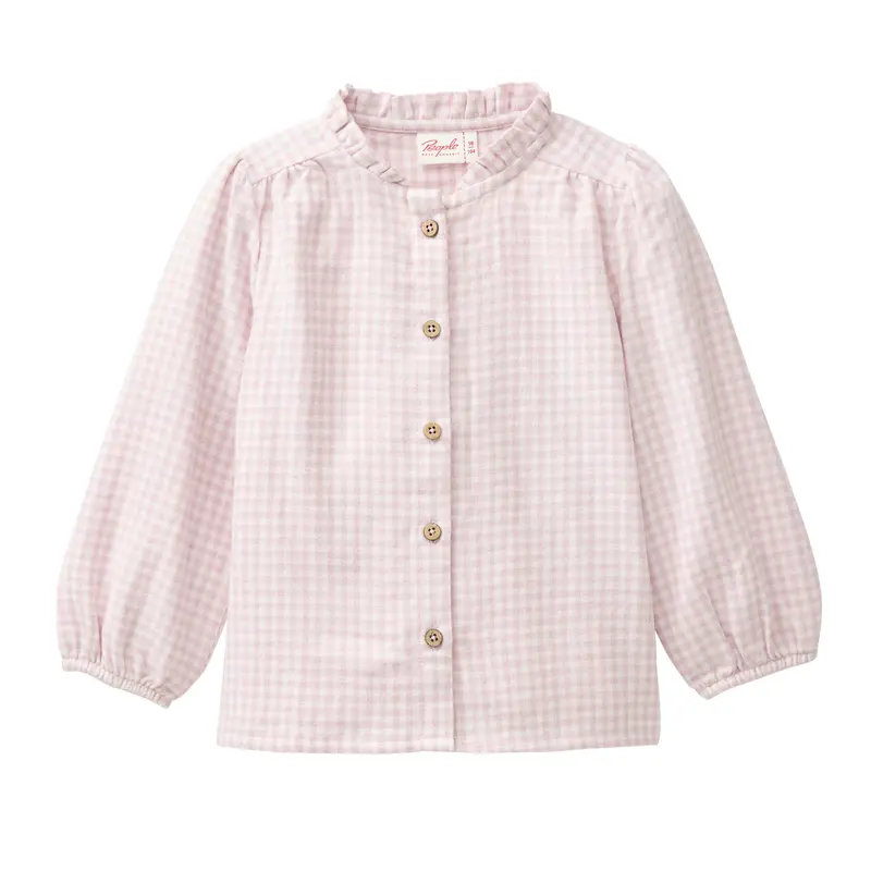 People Wear Organic Flanell-Bluse GOTS