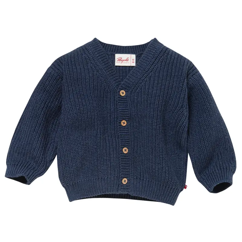 People Wear Organic Strick-Jacke "V-Kragen" GOTS