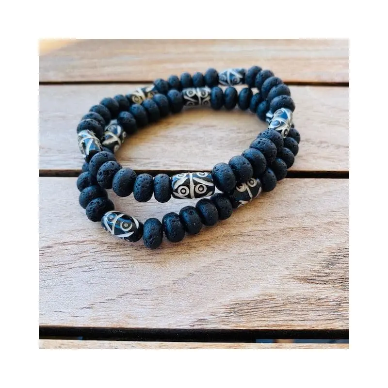 Perlen Armband Herren - Lava & Camel