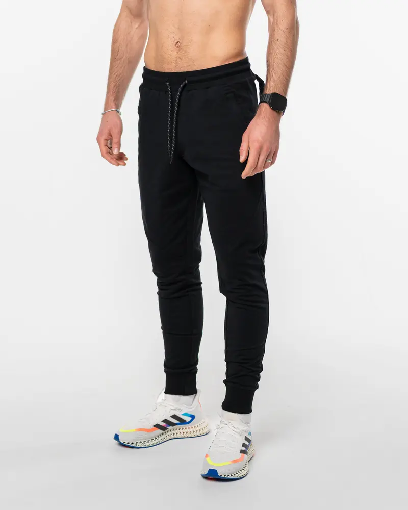 portance TechJoggers black | French Terry Jogginghose Herren