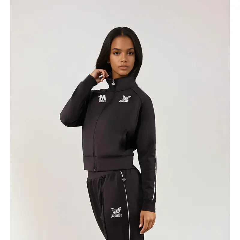 PREMIUM TRACKSUIT JACKE DAMEN, SCHWARZ