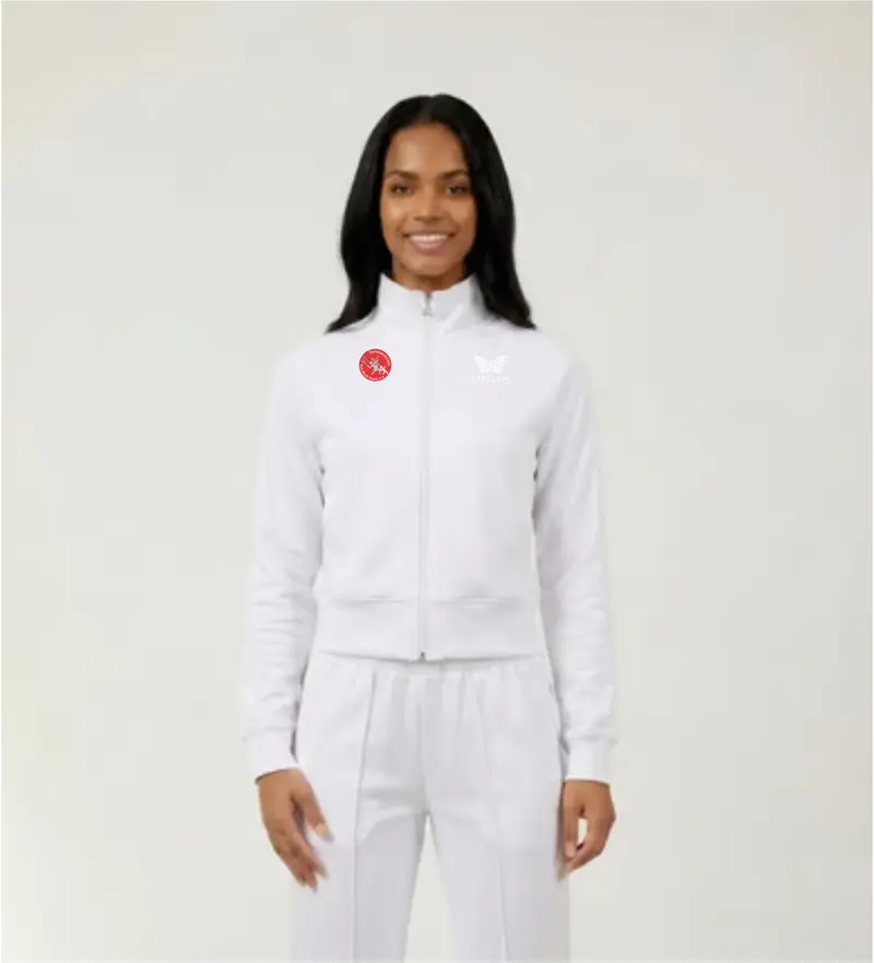 PREMIUM TRACKSUIT JACKE DAMEN, WEIß