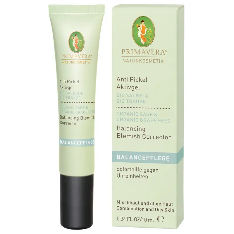 PRIMAVERA Anti Pickel Aktivgel "Bio-Salbei & Bio-Traube" 10 ml