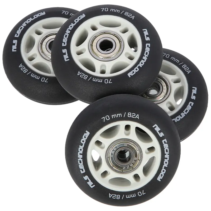 PU 70x24 82A SCHWARZ MATT (4 St.) + ABEC-9 (8 St.) SET NILS EXTREME
