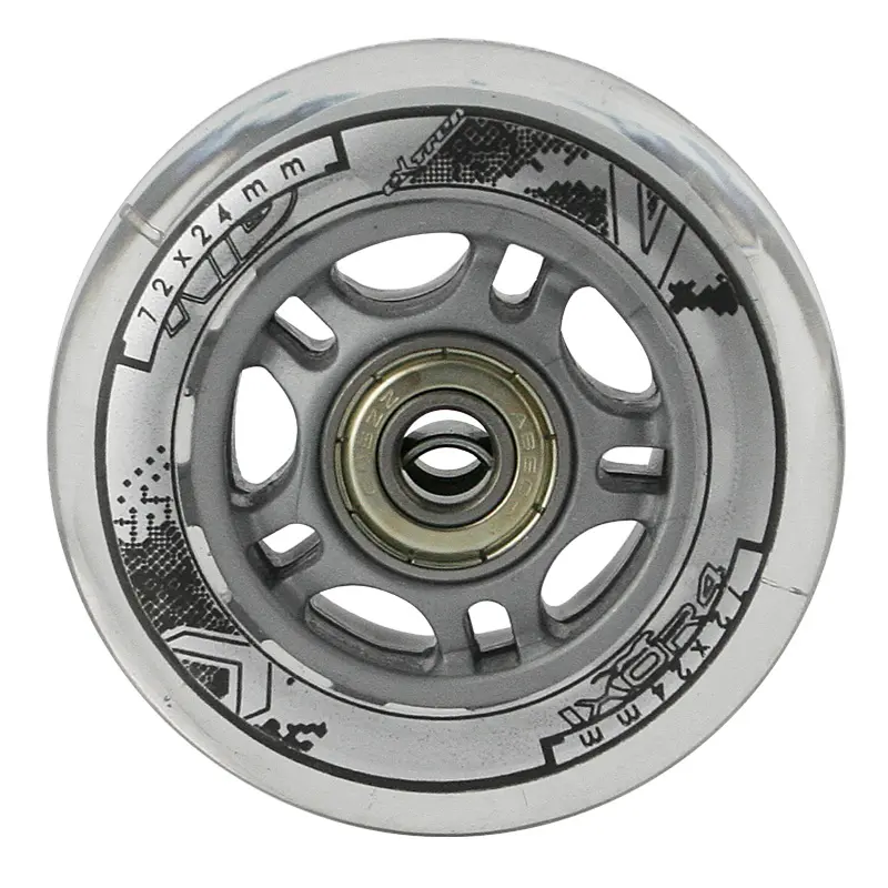 PU 72x23 82A TRANSPARENT (4 Stk.) + ABEC-7 (8 Stk.) SET NILS EXTREME