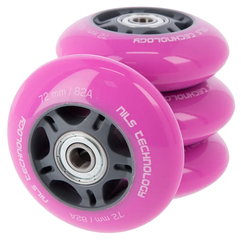 PU 72x24 82A (4 Stk.) ROSA + ABEC-7 (8 Stk.) SET NILS EXTREME