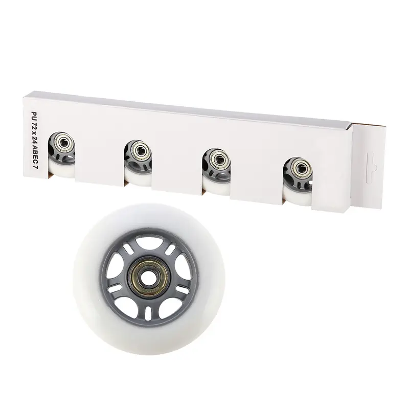 PU 72x24 82A WEIß (4 Stk.) + ABEC-7 (8 Stk.) SET STOCK