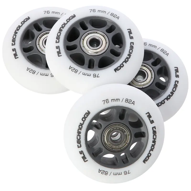 PU 76x24 82A WEIß MATT (4 STK.) + ABEC-9 (8 STK.) SET NILS EXTREME