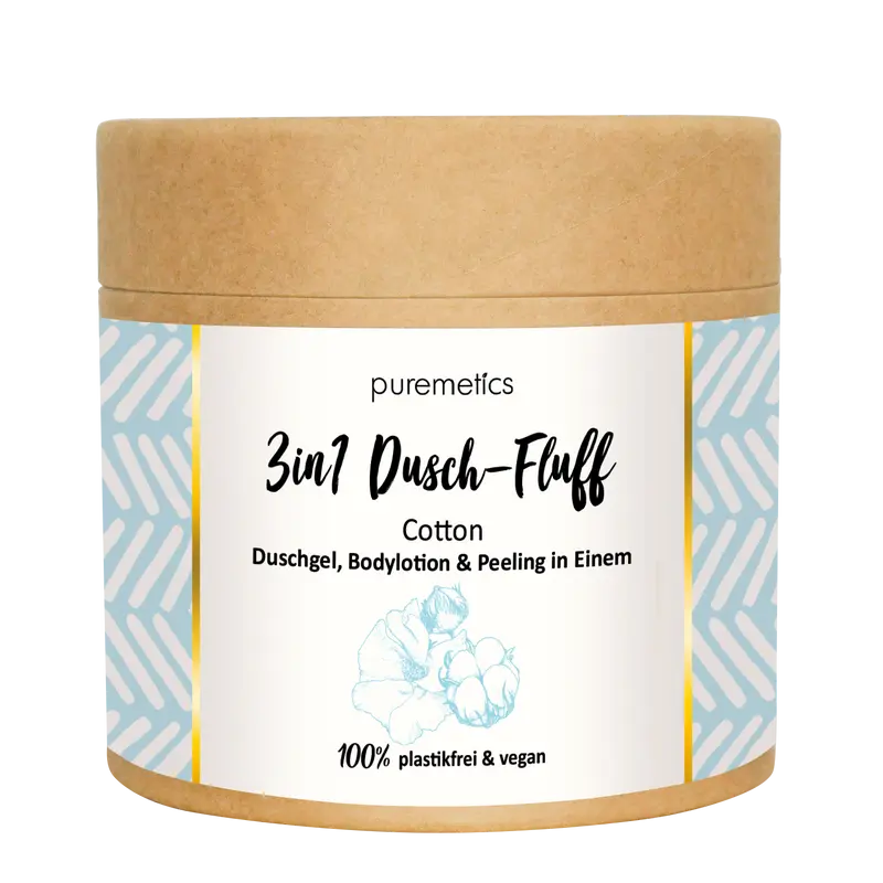 puremetics 3in1 Dusch-Fluff "Cotton"
