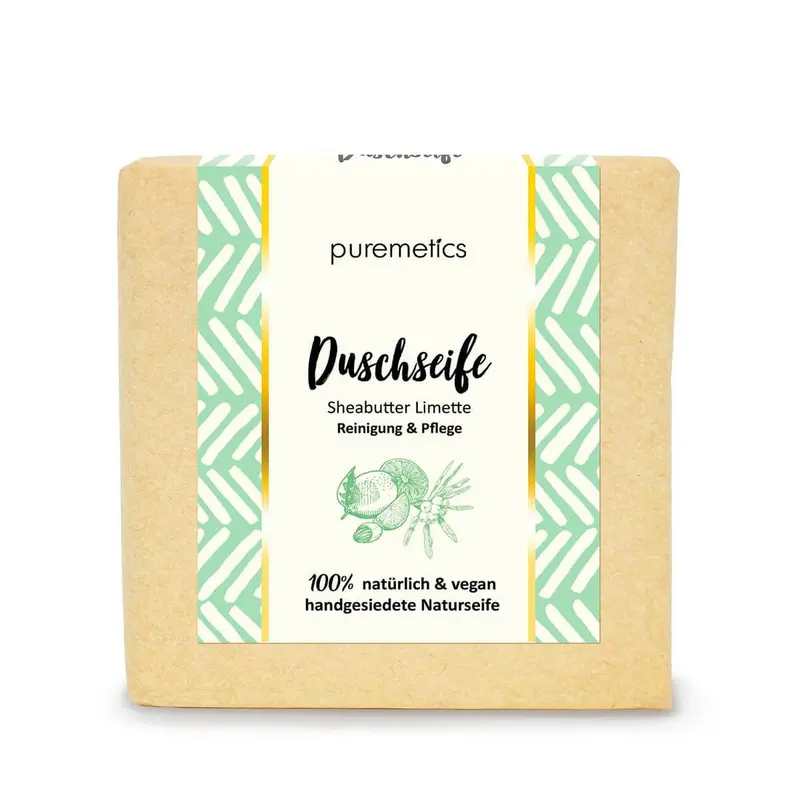 puremetics Duschseife "Sheabutter Limette" 100 g