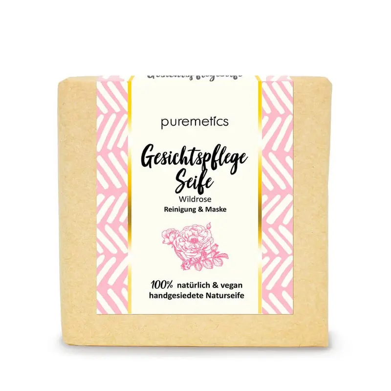puremetics Gesichtspflegeseife "Wildrose"