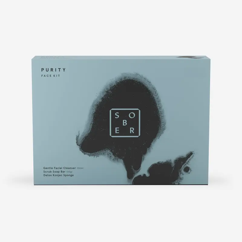 Purity Face Kit Set – Gesichtsreinigung mit Konjac-Schwamm und Ölseife