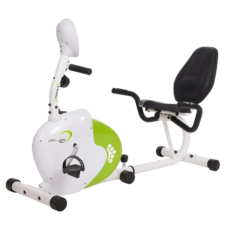 R9259* MAGNETISCHER LIEGEHEIMTRAINER HMS (9 KG) WEIß-GRÜN