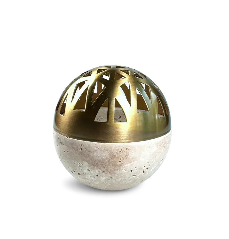 Räucherkugel Sphera Beige Gold Mini