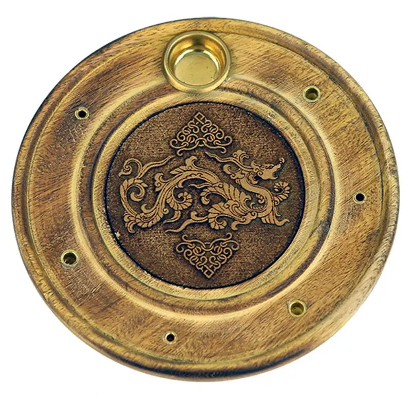 Räucherstäbchen- und Räucherkegelhalter Drache