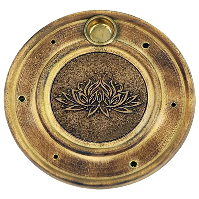Räucherstäbchen- und Räucherkegelhalter Lotus