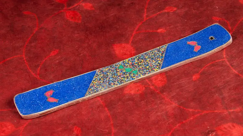 Räucherstäbchenhalter Amritsar blau