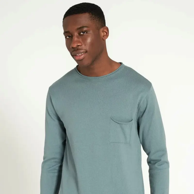 recolution Herren Crew Neck "LAVENDER" - Lake Green