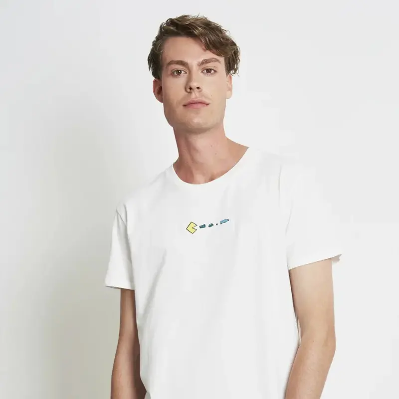 recolution Organic Herren T-Shirt "TRASHMAN" - White