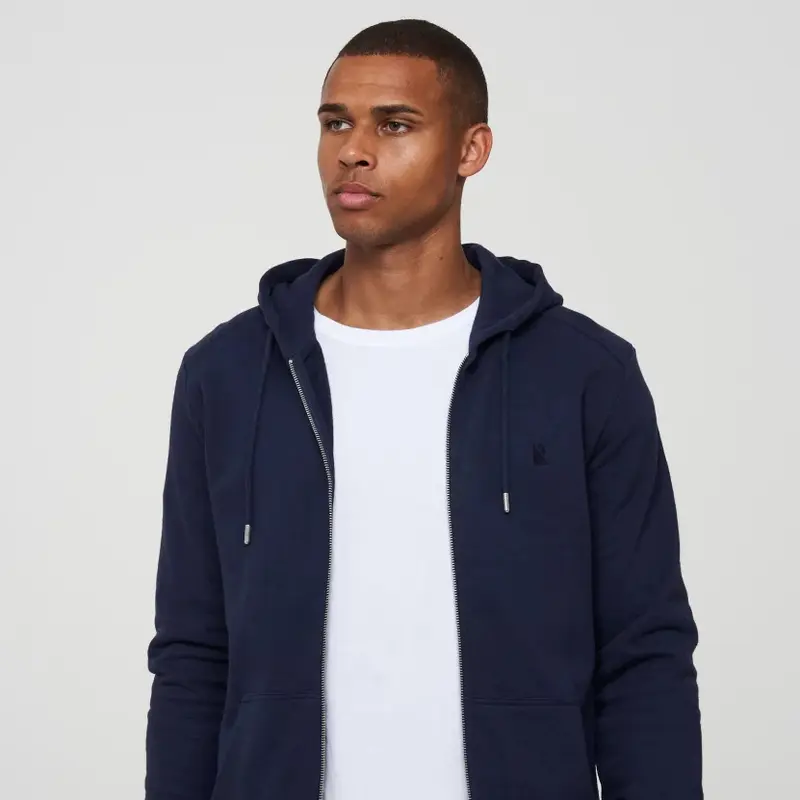 recolution Zipper Hoodie "BIRCH" - Navy