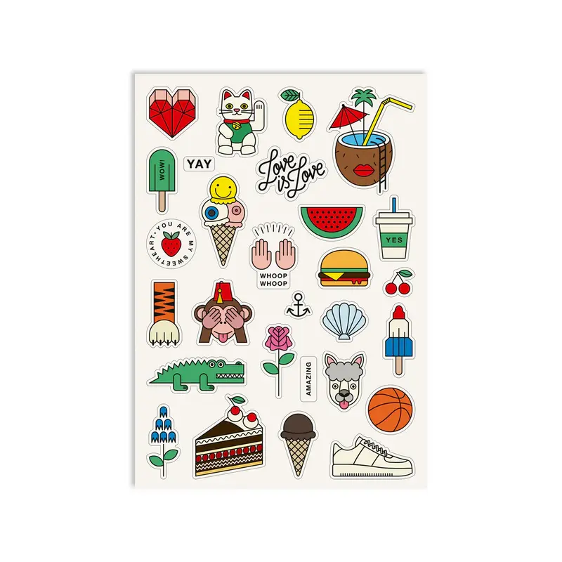 redfries Stickerbogen 2er Set