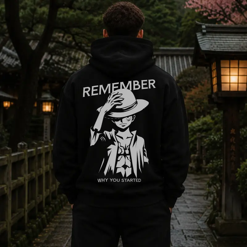 REMEMBER PIRATE OVERSIZE HOODIE