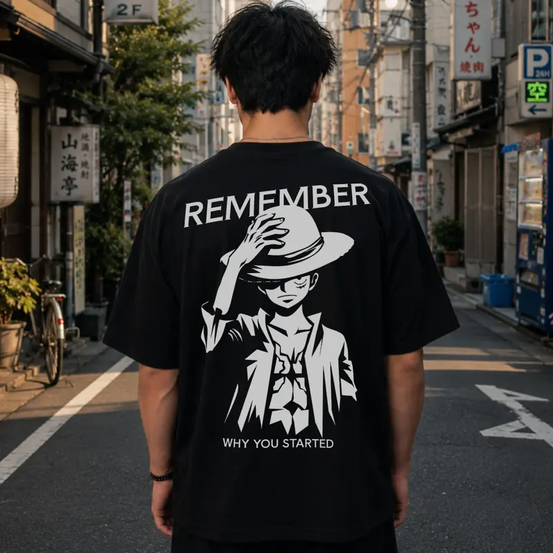 REMEMBER PIRATE OVERSIZE SHIRT (BACKPRINT)