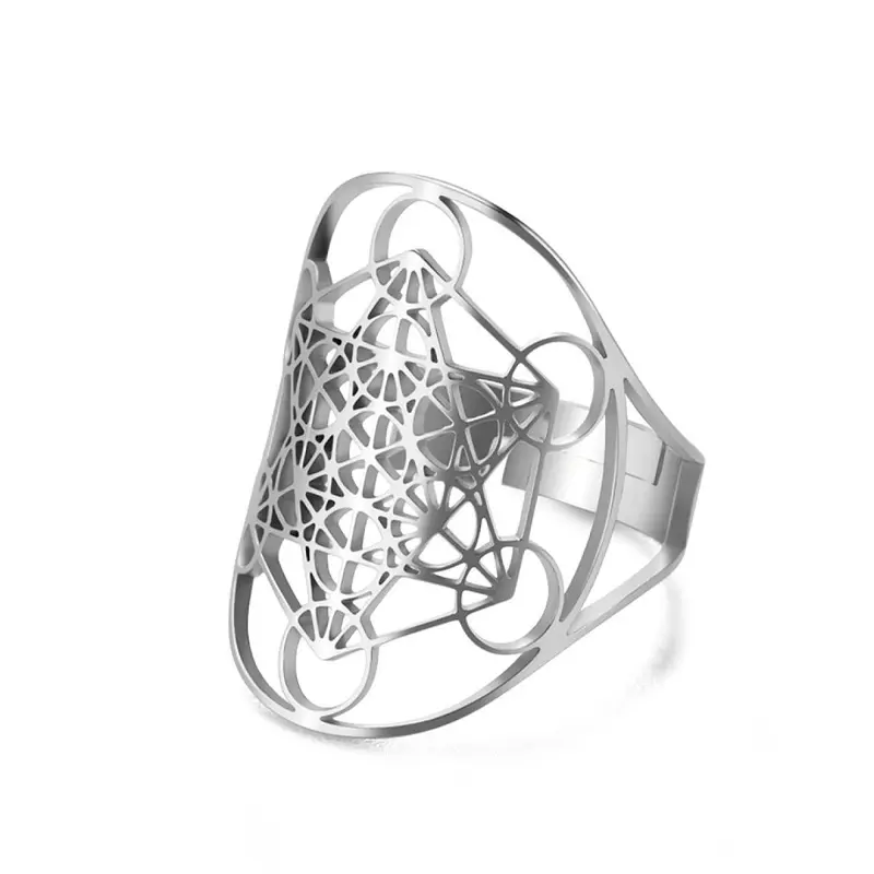 Ring Edelstahl 'Metatron'