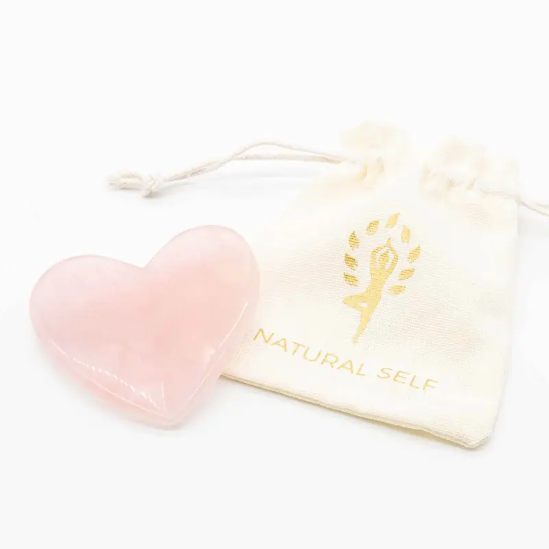 Rosenquarz Gua Sha Herzform