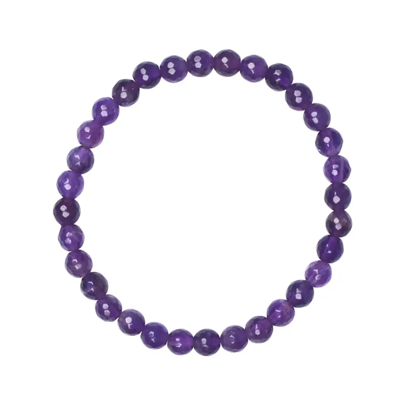 Royal Radiance - Facettierte Amethyst Deluxe Edition Kugeln 6mm