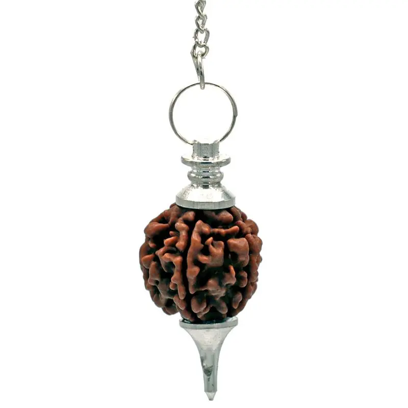 Rudraksha-Pendel – silberfarbene Ausführung