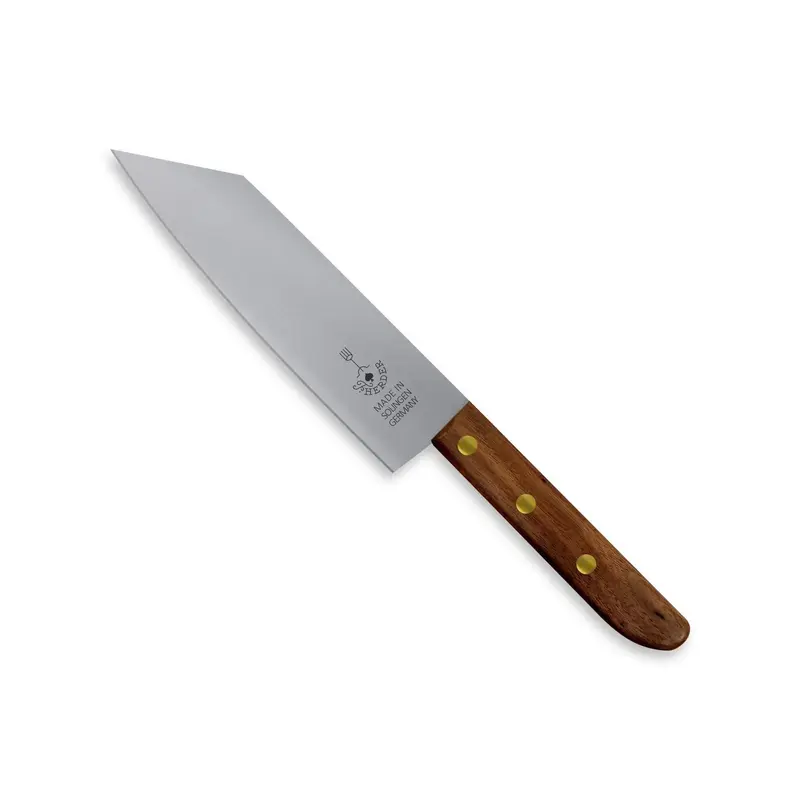 Santoku Carbon 17 cm Carbonstahl Echtholzgriff Solingen