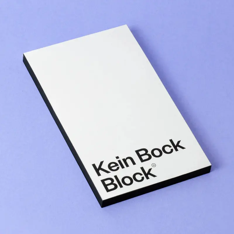 Schlechte Karten Notizblock "Kein Bock Block"