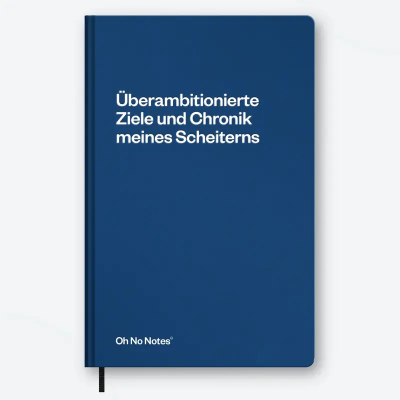 Schlechte Karten Oh No Notes Notizbuch "Chronik meines Scheiterns"