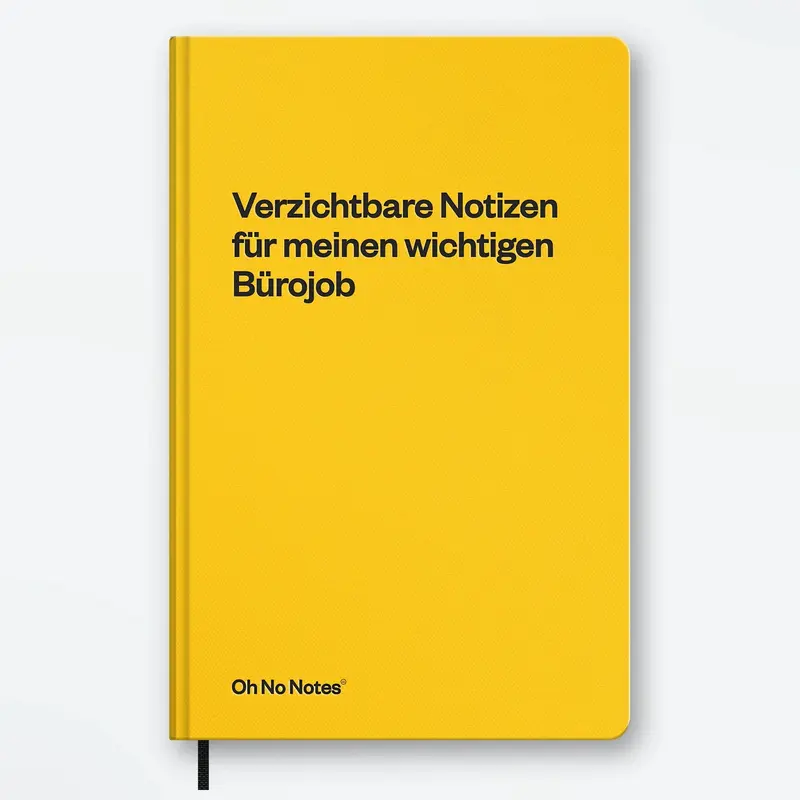 Schlechte Karten Oh No Notes Notizbuch "Verzichtbare Notizen"