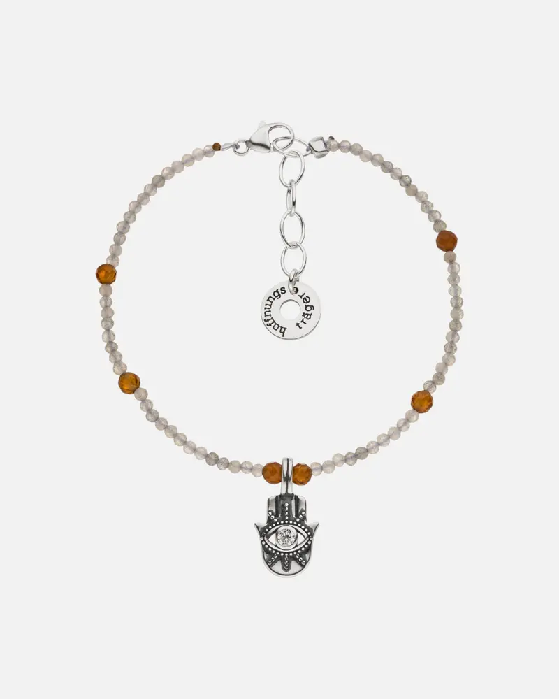 Schutzarmband Hamsa Intuition - Silber