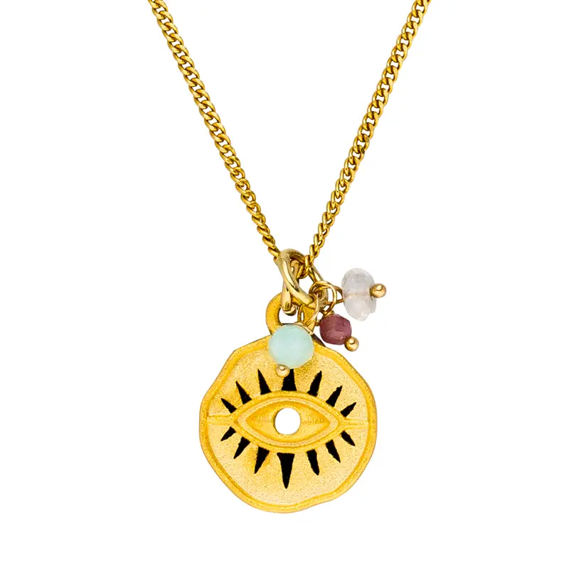 Schutzkette Auge Gold