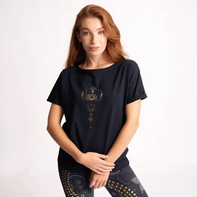 Shirt Eka Padma -  tiefblau