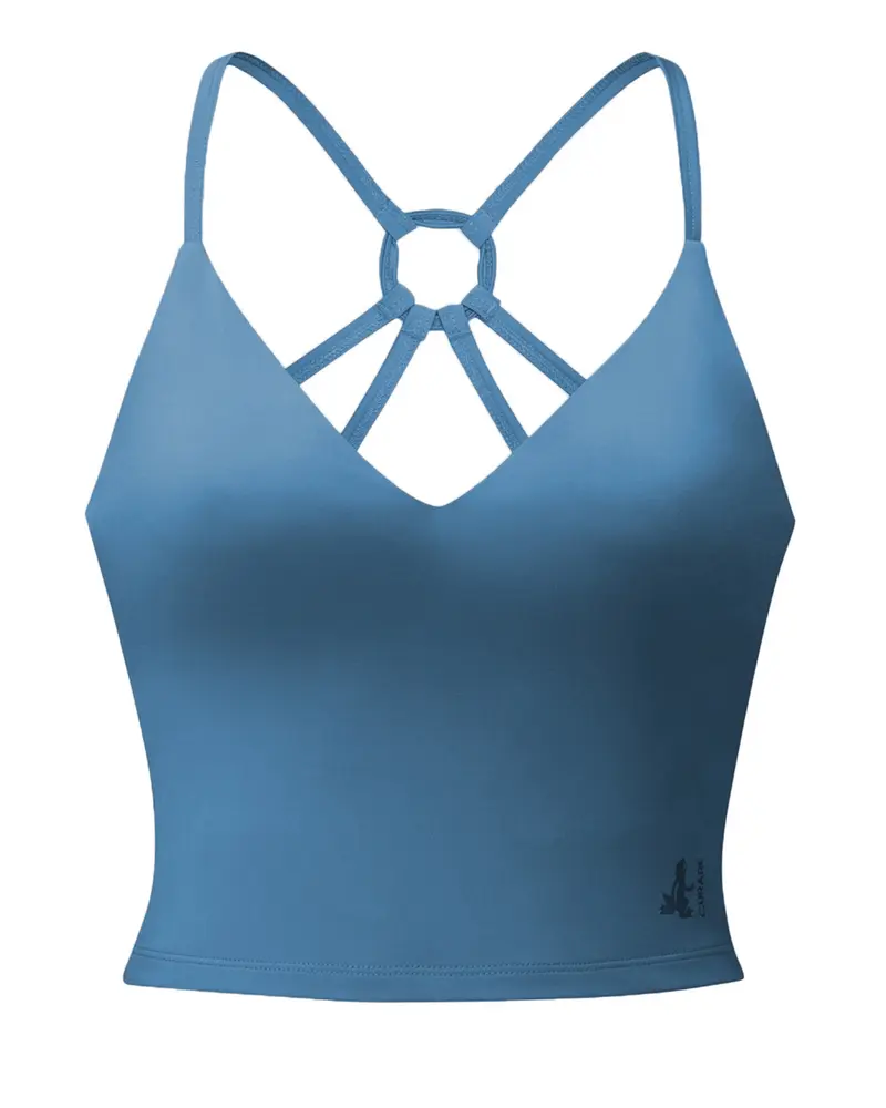 Short Spaghetti Top - horizon blue