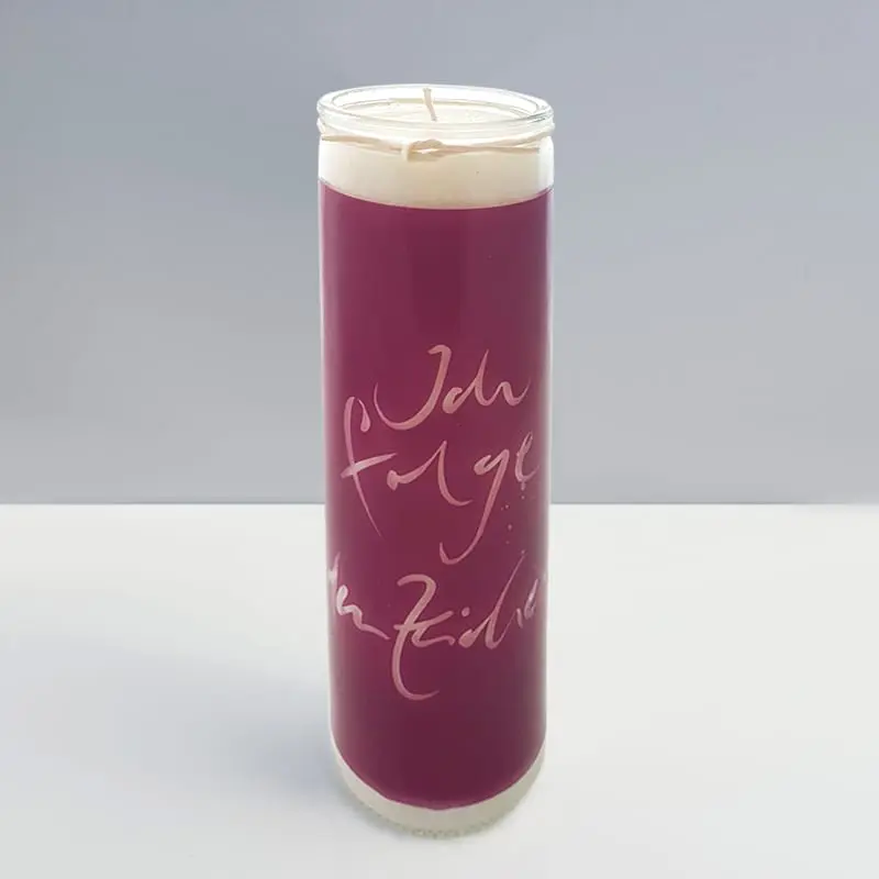 Sign Kerze 'Ich folge den Zeichen'